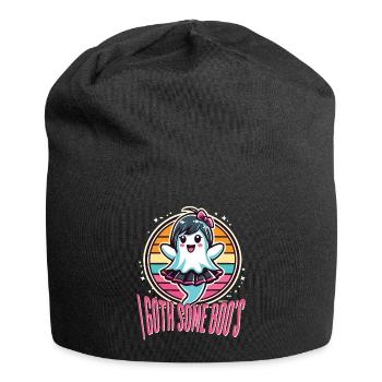 Halloween Goth Girl I Got Boo's - Jersey Beanie - black - Front