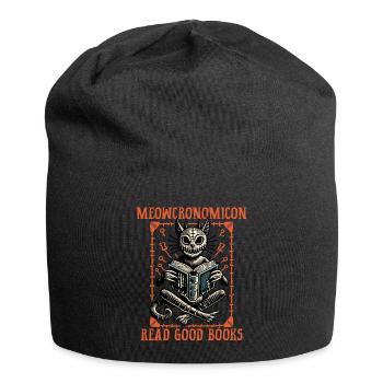 Meowcronomicon Read Good Books - Jersey Beanie - black - Front