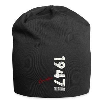 77th Birthday Original November 1947 Volume 47 - Jersey Beanie - black - Front
