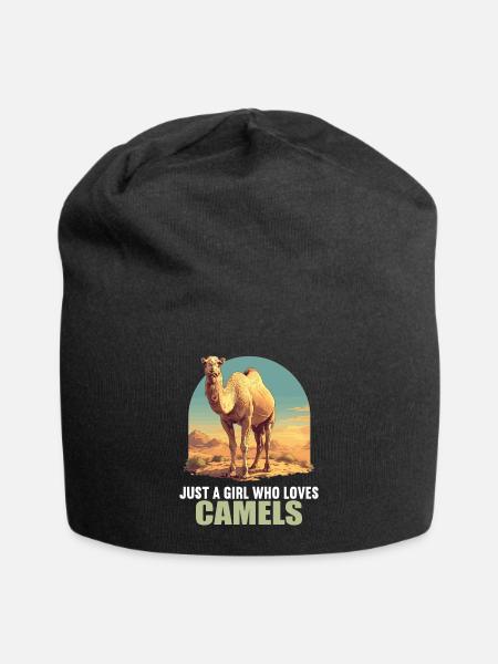 Camel Kamele Kamel - Jersey-Beanie - Schwarz