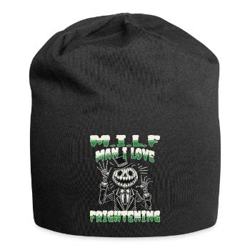 M.I.L.F Man I Love Frightening Halloween - Jersey Beanie - black - Front