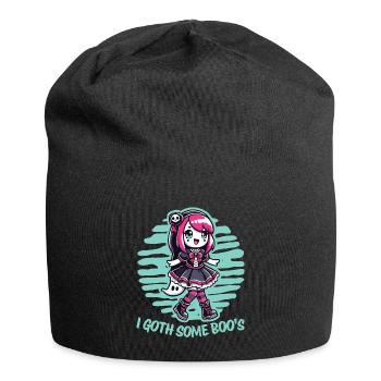 Halloween Goth Girl J’ai des fantômes - Bonnet en jersey - noir - Devant