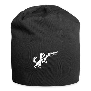 Bring the style with our Cool Dog Dog - Jersey Beanie - black - Front