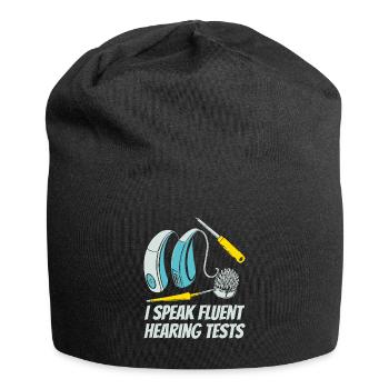 Hearing aid specialist - Jersey Beanie - black - Front