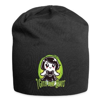 Halloween Goth Girl J’ai des fantômes - Bonnet en jersey - noir - Devant