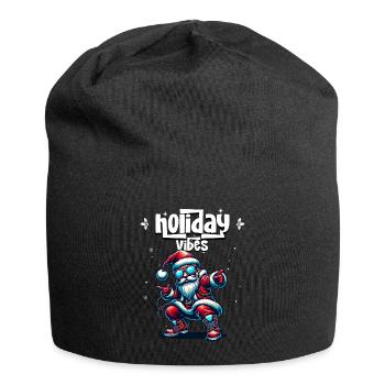 Santa Claus is dancing on xmas Christmas funny - Jersey-Beanie - Schwarz - Vorne