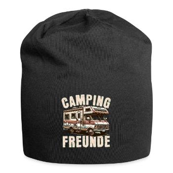 Amis du camping - Bonnet en jersey - noir - Devant