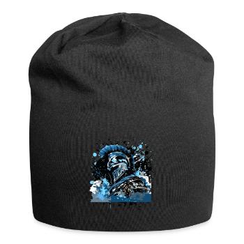 Spartaner Helm Mythologie - Jersey-Beanie - Schwarz - Vorne