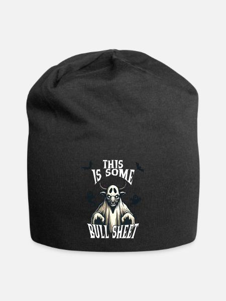 Halloween Humor Lustiger Bull Sheet - Jersey-Beanie - Schwarz