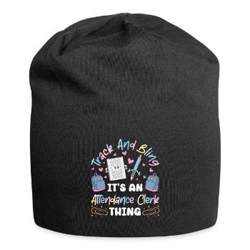 Attendance Secretary - Jersey Beanie - black - Front