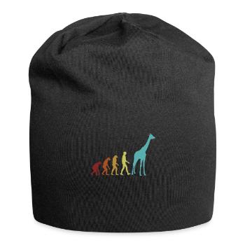 Girafe Evolution Giraffidae Nubian Africain - Bonnet en jersey - noir - Devant