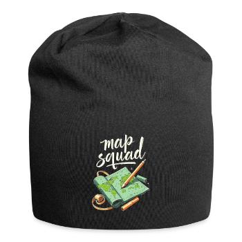 Escouade de cartographes - Bonnet en jersey - noir - Devant