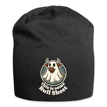 C’est un vrai non-sens avec un visage de vache - Bonnet en jersey - noir - Devant