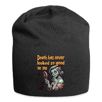 Death suits me so well creepy charm - Jersey Beanie - black - Front