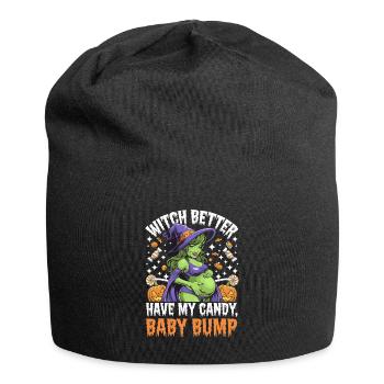 Gespenstische Halloween-Hexe Babybauch für - Jersey-Beanie - Schwarz - Vorne