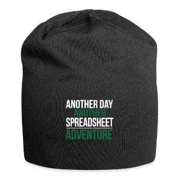 Office Humor Spreadsheet - Jersey Beanie - black - Front