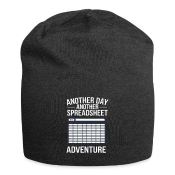 Tableur d’humour de bureau - Bonnet en jersey - charbon - Devant