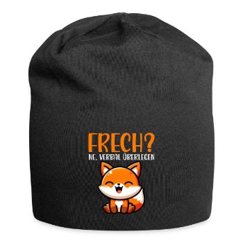 Vilain Ne Renard Sarcasme Drôle Verbal Supérieur - Bonnet en jersey - noir - Devant