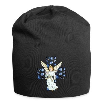 Ange Croix Crucifix Papillons Croix - Bonnet en jersey - noir - Devant