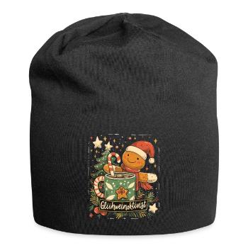 "Mulled Wine Activist" - Christmas Mulled Wine - Jersey Beanie - black - Front