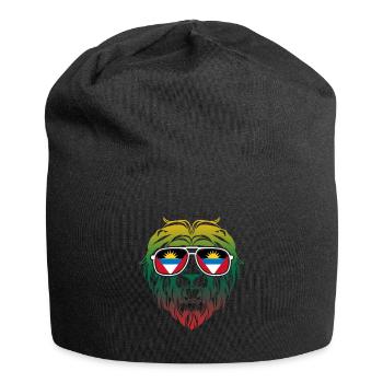 Antigua-Barbuda Île des Caraïbes Cadeau de vacances - Bonnet en jersey - noir - Devant