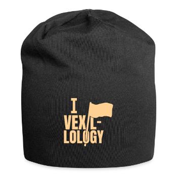 I Love Vexillology Flag Flags - Jersey Beanie - black - Front