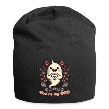 Du Bist Mein Boo Geist Liebe - Jersey-Beanie - Schwarz - Vorne