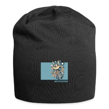 Motocross Doodle Chinois Hanzi Racing Supermoto - Bonnet en jersey - noir - Devant