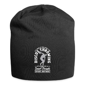 Lancer du disque Athlète Cadeau d’athlète - Bonnet en jersey - noir - Devant