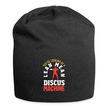 Lancer du disque Athlète Cadeau d’athlète - Bonnet en jersey - noir - Devant