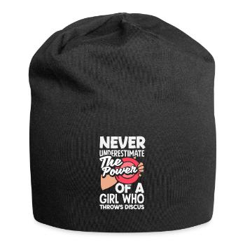 Lancer du disque Athlète Cadeau d’athlète - Bonnet en jersey - noir - Devant