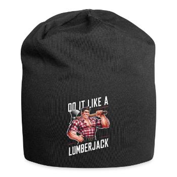 Faites-le comme un bûcheron - Bonnet en jersey - noir - Devant