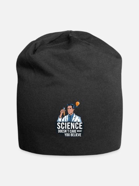 Wissenschaftler und Atheisten gegen Kirche Sprüche - Jersey-Beanie - Schwarz