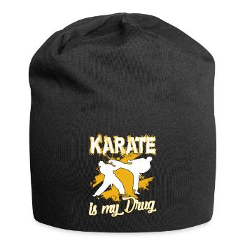 Karate Is My Drug - Jersey Beanie - black - Front