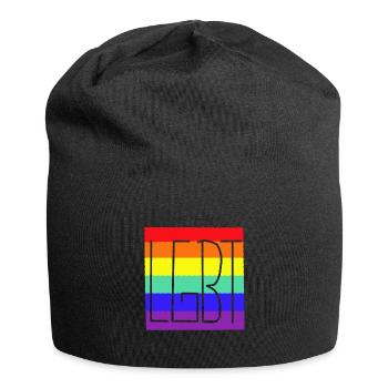 LGBT Regenbogenfahne Gay Pride - Jersey-Beanie - Schwarz - Vorne