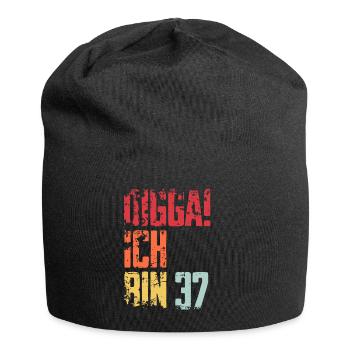 37. Geburtstag 37 Jahre Geschenk Spruch - Jersey-Beanie - Schwarz - Vorne