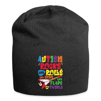 Autisme - Bonnet en jersey - noir - Devant