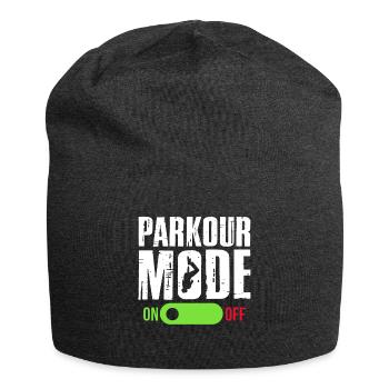 Backflip Salto Akrobatik Parkour Turnen Geschenk - Jersey-Beanie - Anthrazit - Vorne
