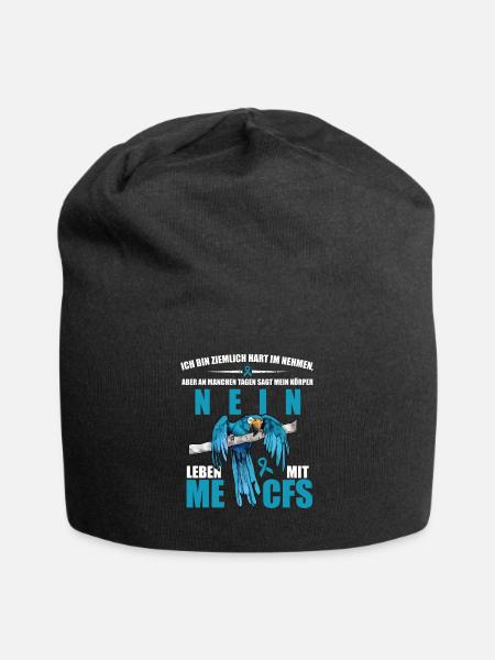 Ich bin belastbar, aber an manchen Tagen sagt - Jersey-Beanie - Schwarz