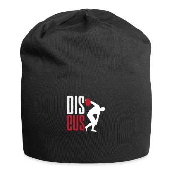 Lancer du disque Athlète Cadeau d’athlète - Bonnet en jersey - noir - Devant