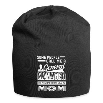 General Manager Mom - Jersey Beanie - black - Front