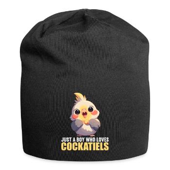 Cockatiel Nymphensittiche Nymphensittich - Jersey-Beanie - Schwarz - Vorne