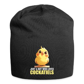 Cockatiel Nymphensittiche Nymphensittich - Jersey-Beanie - Schwarz - Vorne