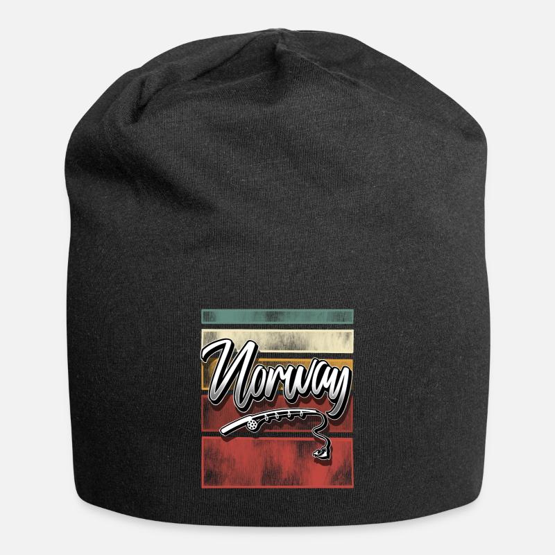 Norvège Pêche Pêche - Bonnet en jersey - noir