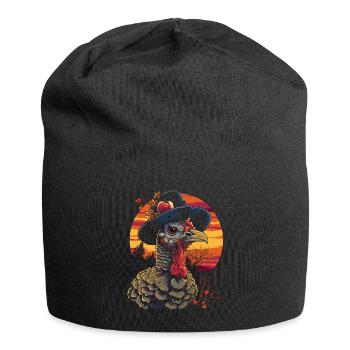 Grateful Gobble Wobble Thanksgiving - Bonnet en jersey - noir - Devant
