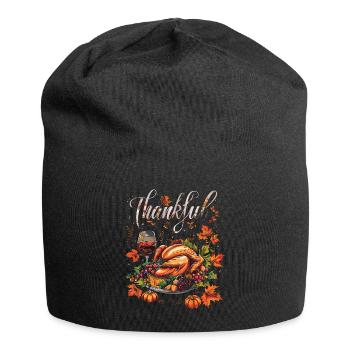 Grateful Gobble Wobble Thanksgiving - Bonnet en jersey - noir - Devant