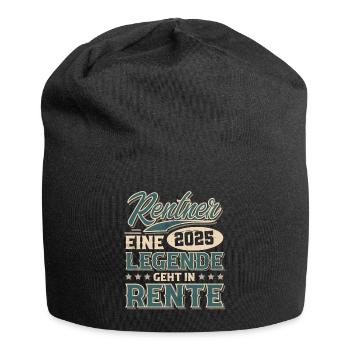 Rentner 2025 - Jersey-Beanie - Schwarz - Vorne