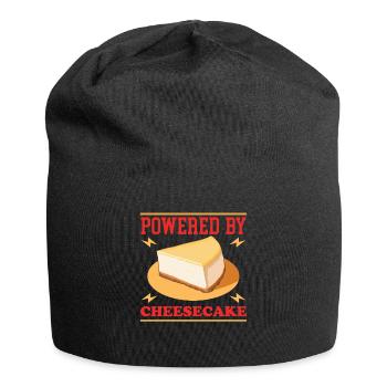Käsekuchen Quarkkuchen Geschenk - Jersey-Beanie - Schwarz - Vorne