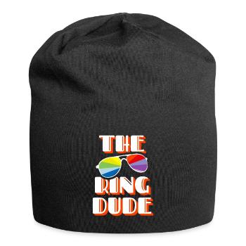 L’anneau Dude porteur d’anneau mariage mariage - Bonnet en jersey - noir - Devant