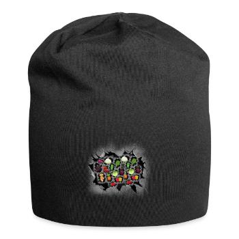 Vegetarier Gemüse Vegetarierin Koch Köchin - Jersey-Beanie - Schwarz - Vorne